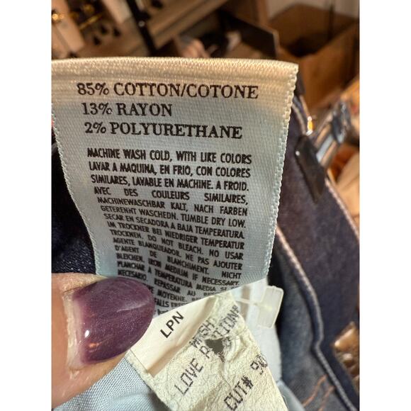 $258 MOTHER Jeans The Rascal in Love Potion #9 Size 24 - Picture 6 of 6